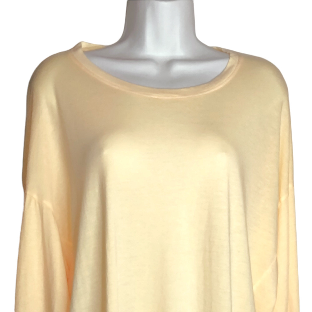 Sundry Women's Sweatshirt Crewneck Pullover Long Sleeves Pop Orange Size 3 LG - Picture 2 of 7